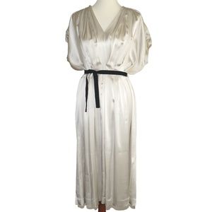 Pas de Calais Ivory Hammered Silk Dress